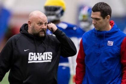 Brian Daboll and Joe Schoen Giants pic