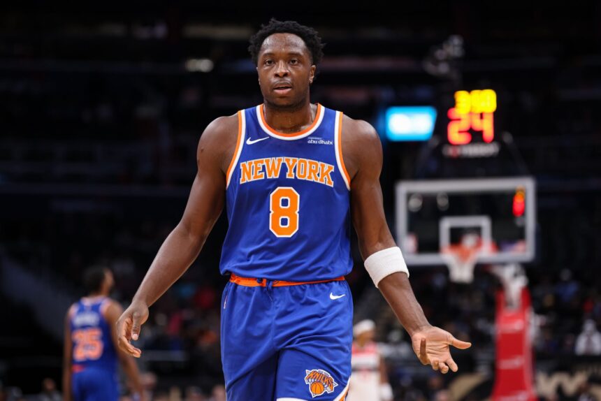 Kendrick Perkins compares New York Knicks OG Anunoby to the legendary Chicago Bulls star, saying, "He looks like..."