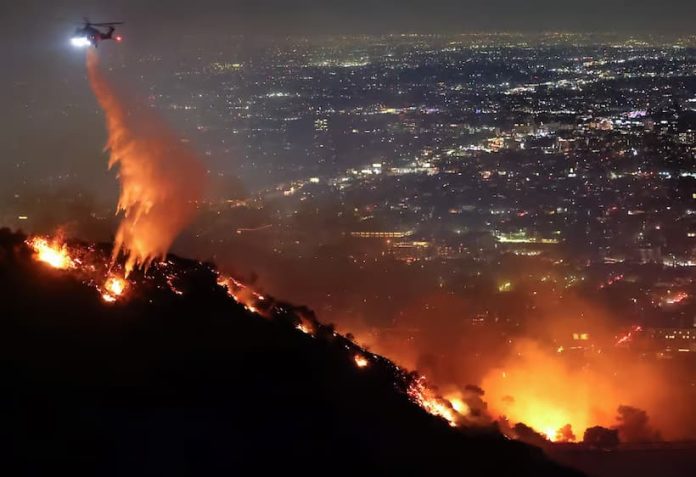 LA wildfires pic