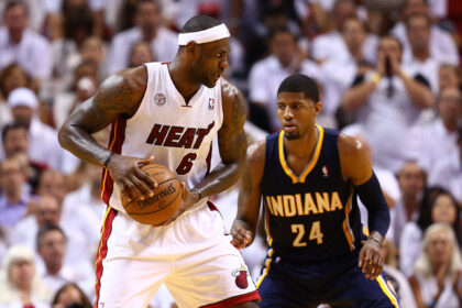 Paul George reveals how it felt to play against the Miami Heat for the first time LeBron James is still in awe