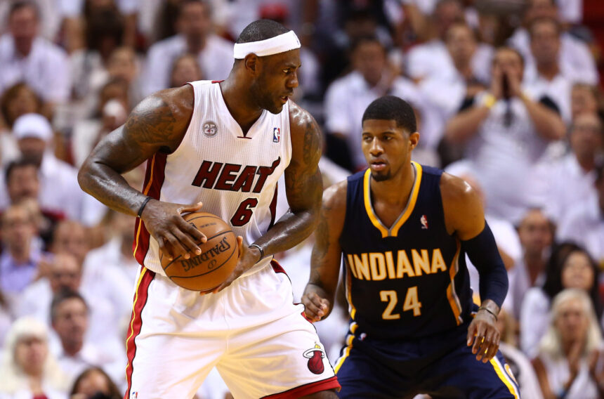 Paul George reveals how it felt to play against the Miami Heat for the first time LeBron James is still in awe