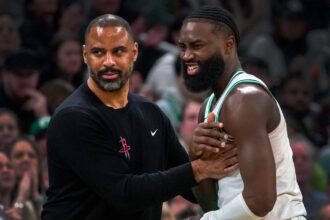 Rockets HC Ime Udoka is 'happy' with former Celtics winning 2024 title, excited about team's future