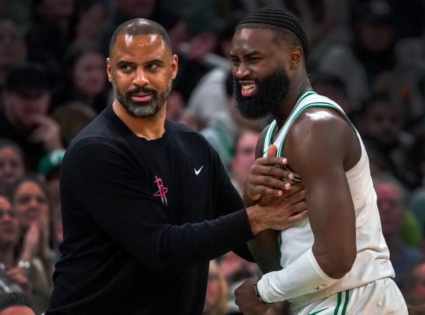 Rockets HC Ime Udoka is 'happy' with former Celtics winning 2024 title, excited about team's future