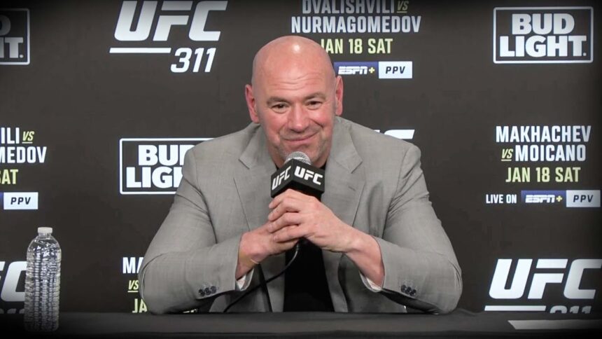 Dana White UFC press