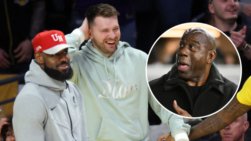 Magic Johnson wants to see "NBA's Most Exciting Player" test Luka Doncic-Lebron James Lead La Lakers