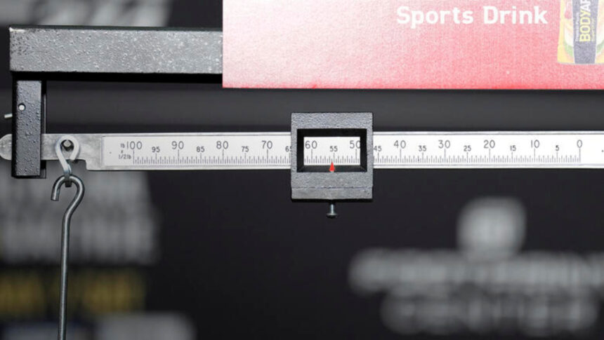 UFC weigh-in scale