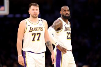 After Luka Doncic's latest big record, LeBron James leaves him speechless