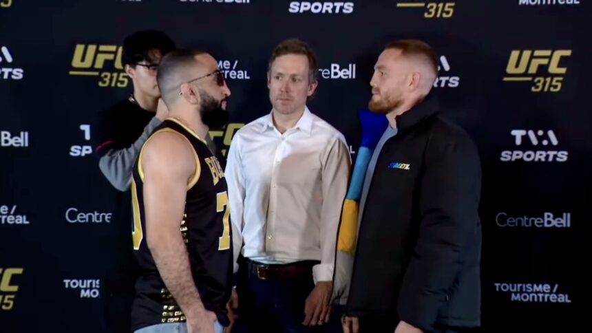 Belal Muhammad Jack Della Maddalena Staredown