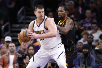 "No, he's not"... Kevin Durant immediately shuts down questions about Nicola Jokic after his historic performance