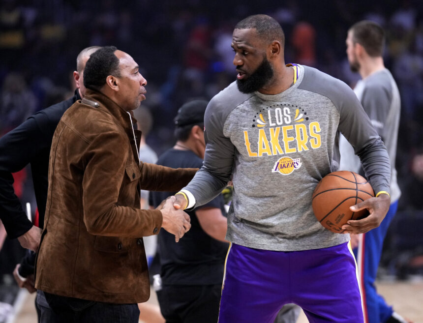 Stephen A. Smith doubled LeBron James Beef and said the real reason for their problems was "I'm watching the game..."