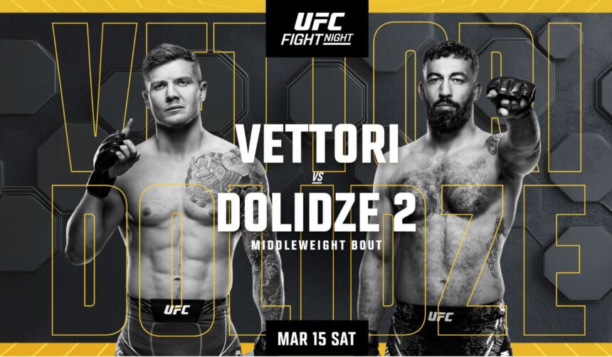 UFC Vegas 104, Results, Marvin Vettori, Roman Dolidze, UFC